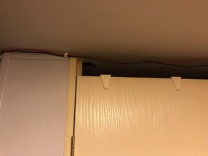 Wires Along Bathroom Door