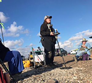 Mary Shafer teaches metal detecting at the WRTR