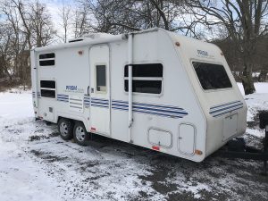 My first travel trailer, a 1996 Thor Prism 20'